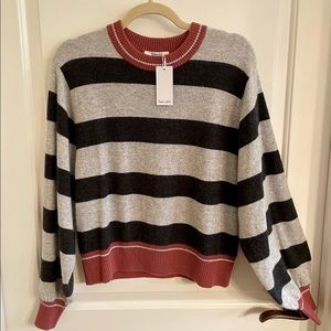 Splendid Cashmere Striped Sweater